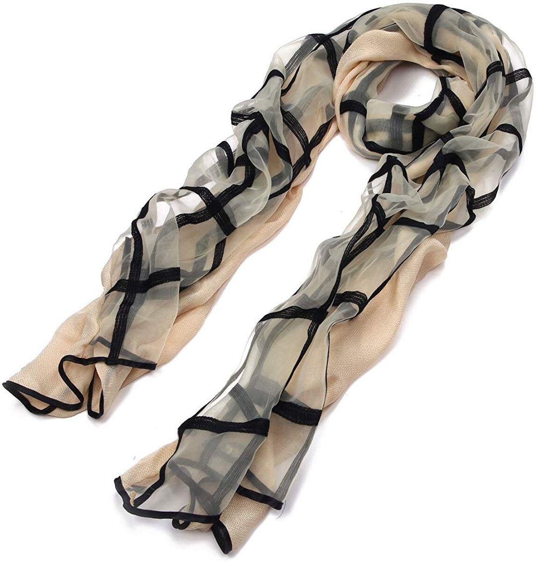 Black Fashion Scarf / Black Viscose Scarf / Double Side Scarves /  / Women's Scarf / Gifts For Her