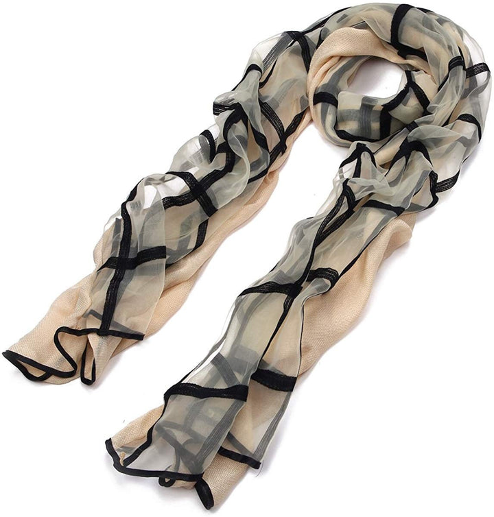 Black Fashion Scarf / Black Viscose Scarf / Double Side Scarves /  / Women's Scarf / Gifts For Her