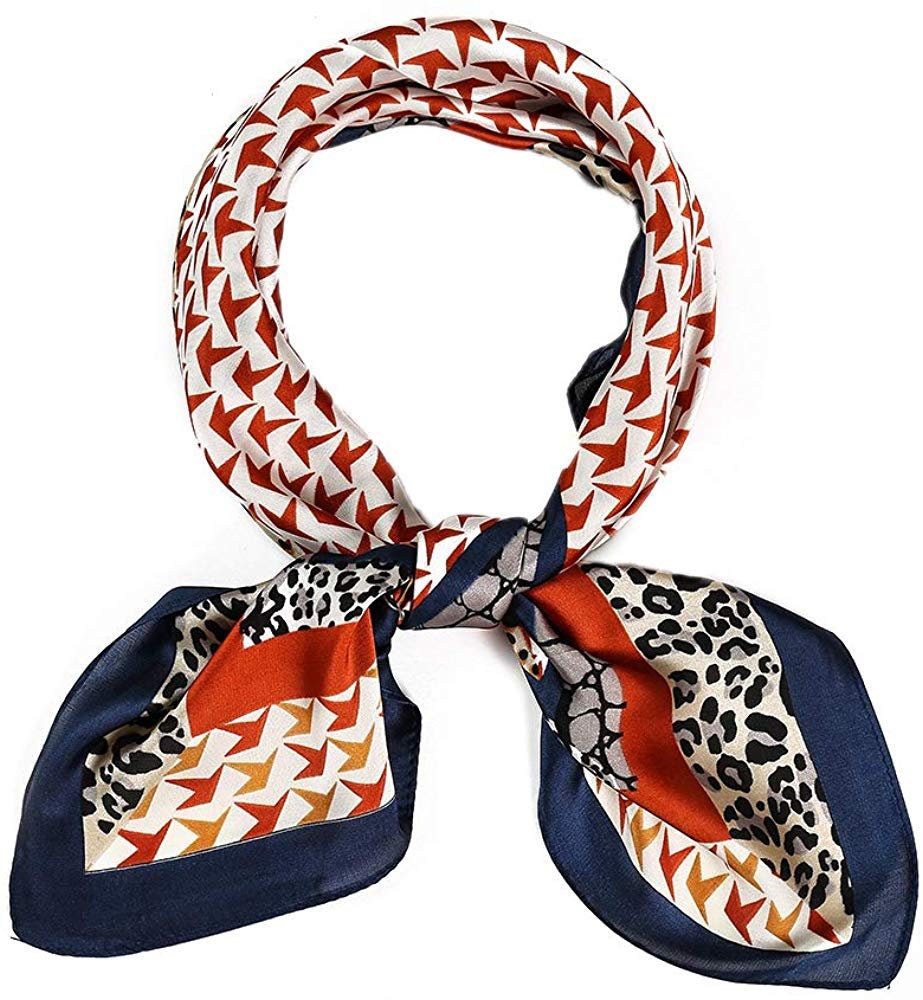 Leopard Silk Hair Bandana Silk Neck Scarf Silk Women Scarves Neckerchief Silk Mothers Day Gift Personalized Gifts for Her Birthday Gifts