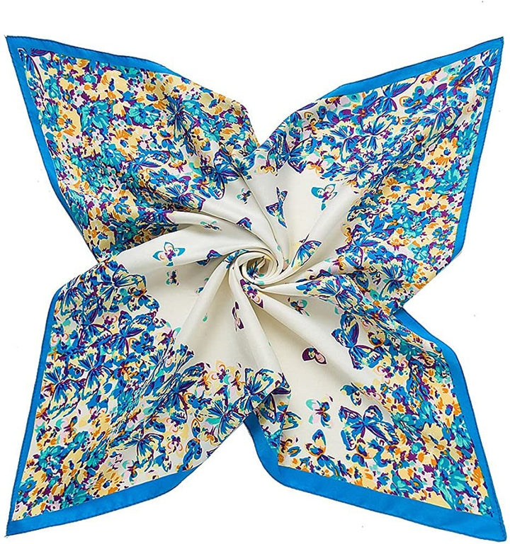 Butterfly Silk Bandana Silk Head Scarf Women Scarves Neckerchief Silk Personalized Gift Scarf Silk Bandana Silk Hair Scarf Mothers Day Gift