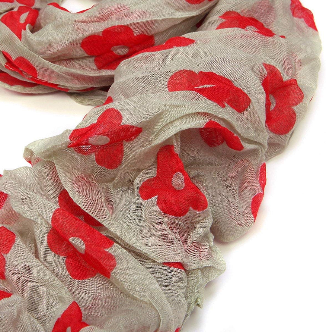 Floral Scarf Women Infinity Scarf Loop Scarves Personalized Gifts For Women Shawl Wrap Large Scarf Mother's Day Gift Birthday Gift for Her