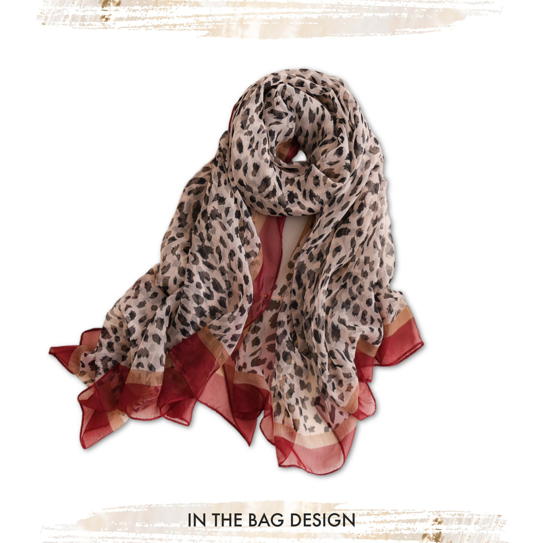 Leopard Silk Scarf Women Silk Shawl Silky Infinity Scarf Women Scarf Silk Summer Scarves Personalized Gift Mothers Day Gift for Her Mom Gift