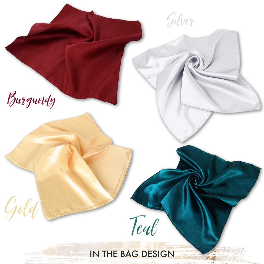 Solid Color Silk Bandana / Silk Head Neck Scarf / Women Scarves / Neckerchief Women / Personalized Scarf / Silk Bandana / Hair Scarf