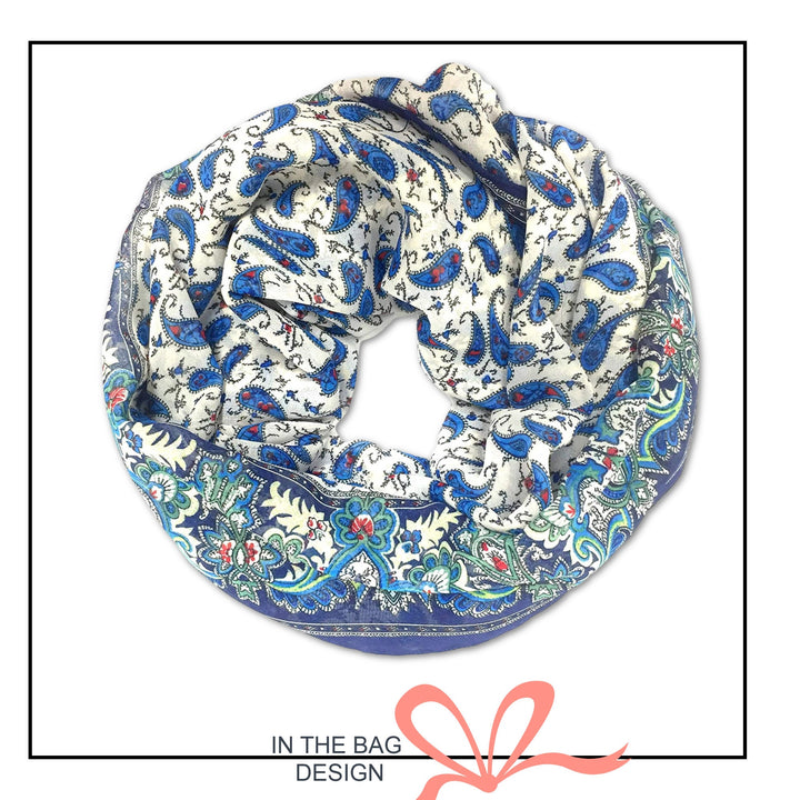 Paisley Print Scarf Silky Women Scarves Infinity Scarves Soft Chiffon Long Wrap Scarf Shawl Mothers Day Gift For Her Personalized Scarf