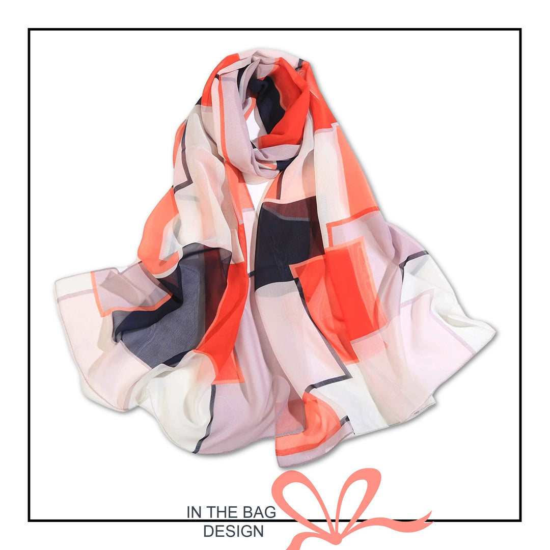 Red Silky Scarf Women Scarves Soft Chiffon Long Wrap Shawl Personalized Scarf Infinity Scarf Loop Mothers Day Gift Christmas Gift for Her