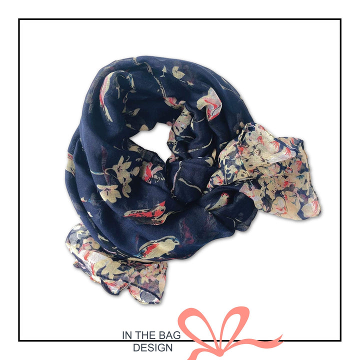 Navy Summer Scarf Women Scarves Mothers Day Gift Infinity Scarf Loop Personalized Gifts For Women Wrap Shawl Large Birthday Gift for Her