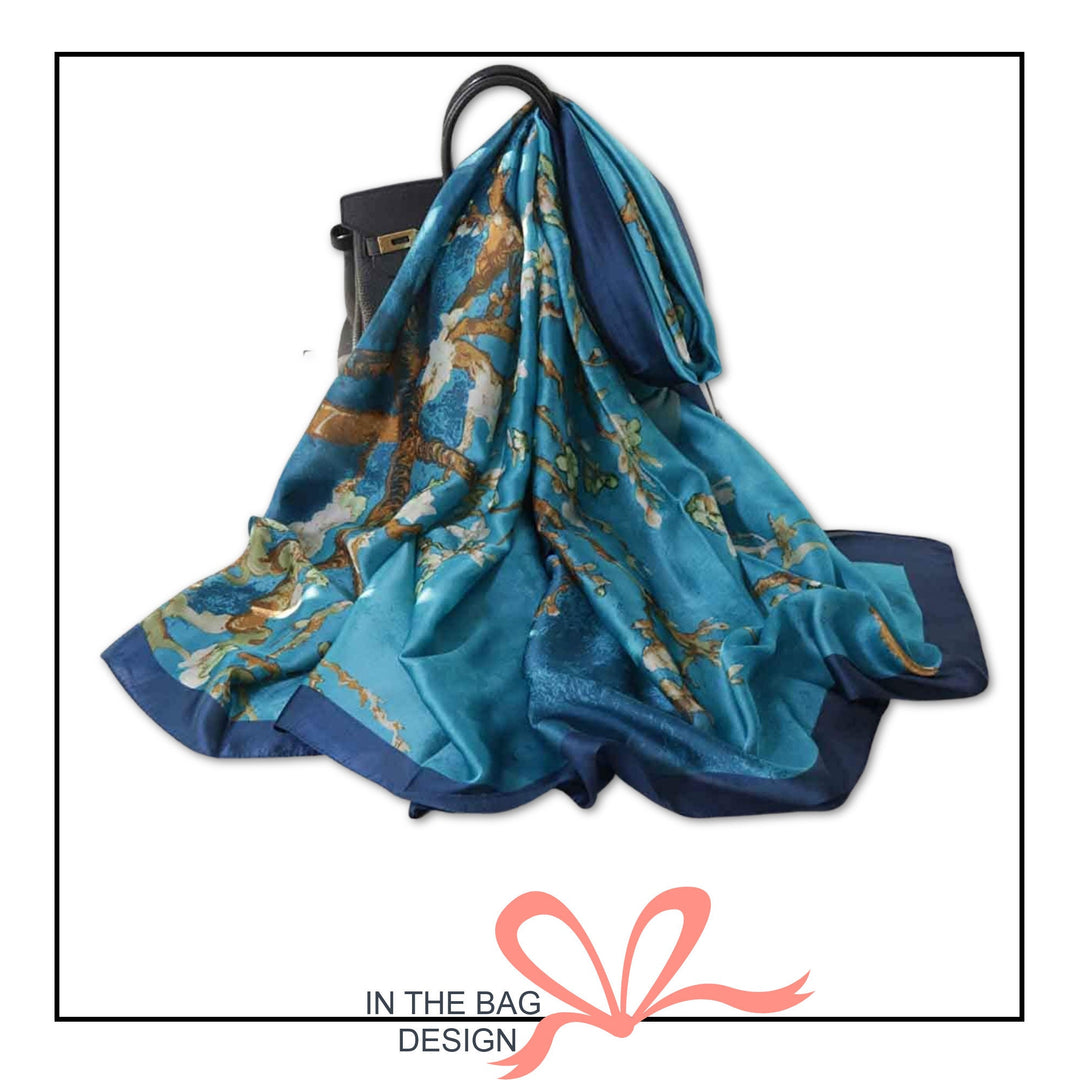 Women Silk Scarf Shawl Wrap Infinity Scarf Women Scarves Personalized Gift For Her Mothers Day Gift Mom Gift for Women Gift for Friend