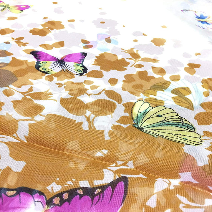 Silky Caramel Butterfly Print Scarf Summer Scarf Women Infinity Scarves Personalized Gift For Women Shawl Wrap Large Scarf Mothers Day Gift