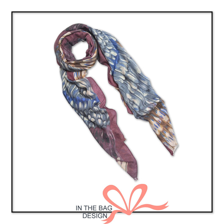 Feather Print Scarf for Women Mothers Day Gift Summer Scarf Women Scarves Infinity Scarves Personalized Scarf Boho Scarf Gift for Friend