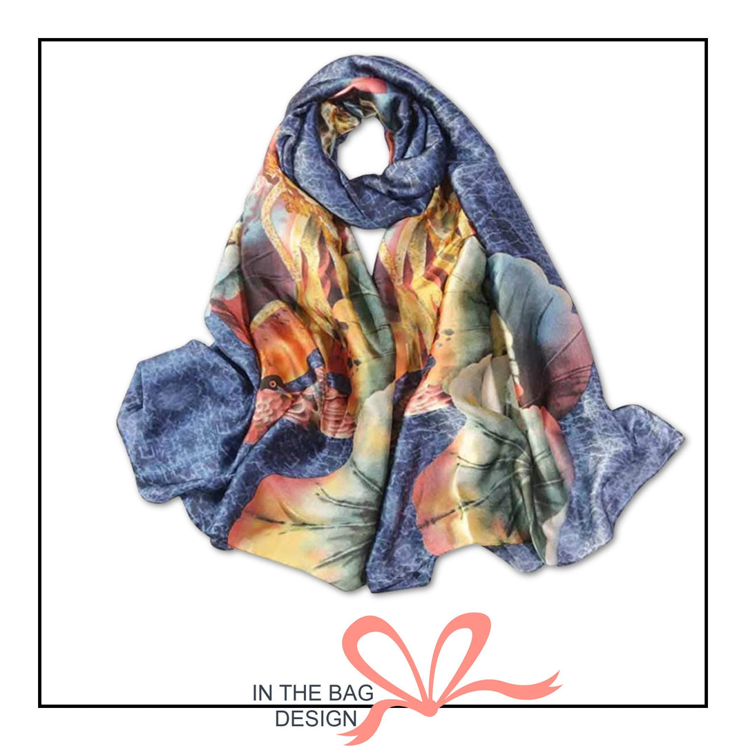 Mustard Silk Scarf Women Shawl Wrap Women Scarves Infinity Scarf Personalized Gifts For Her Mothers day Gifts For Her Mom Gift Friend Gift - In The Bag Design