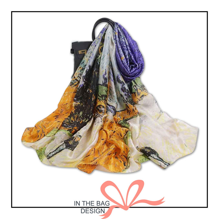 Orange Scarf Women Handmade Autumn Color Scarf Women Silk Scarf Shawl Wrap Infinity Scarves Personalized Gift Mothers Day Gift For Her Gift