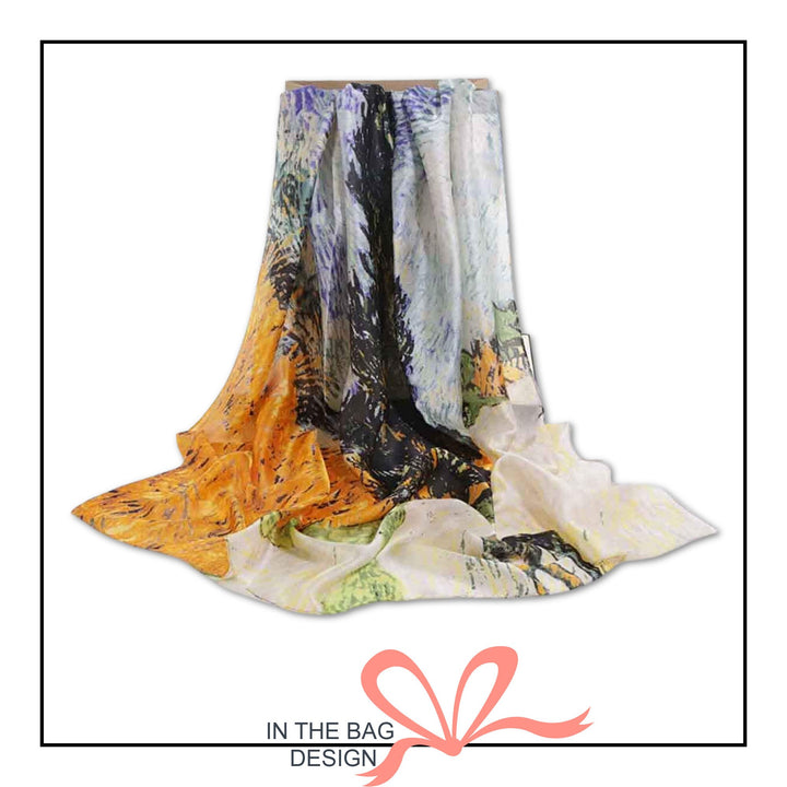 Orange Scarf Women Handmade Autumn Color Scarf Women Silk Scarf Shawl Wrap Infinity Scarves Personalized Gift Mothers Day Gift For Her Gift