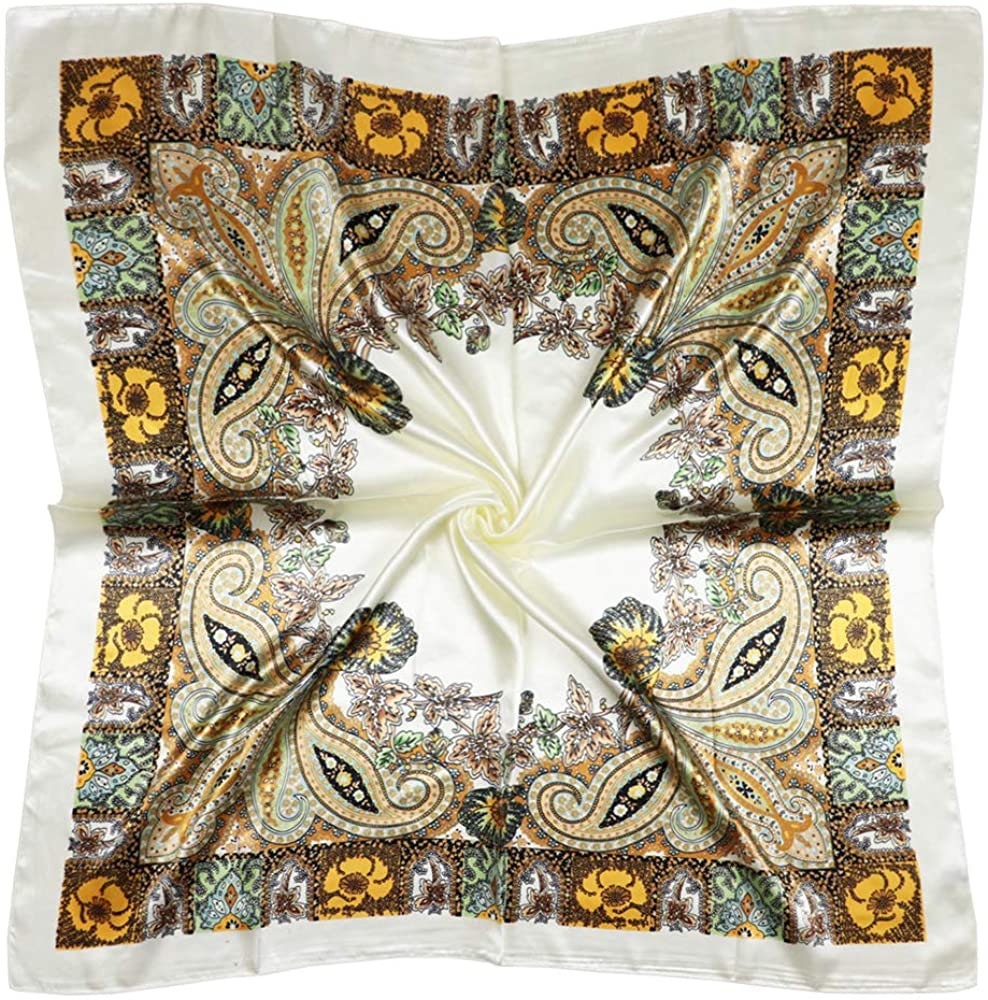 Silk Scarf Olive Green Silk Head Scarf Silk Scarf for Hair Large Satin Silky Satin Head Wrap Personalized Scarf Mothers Day Gift for Her
