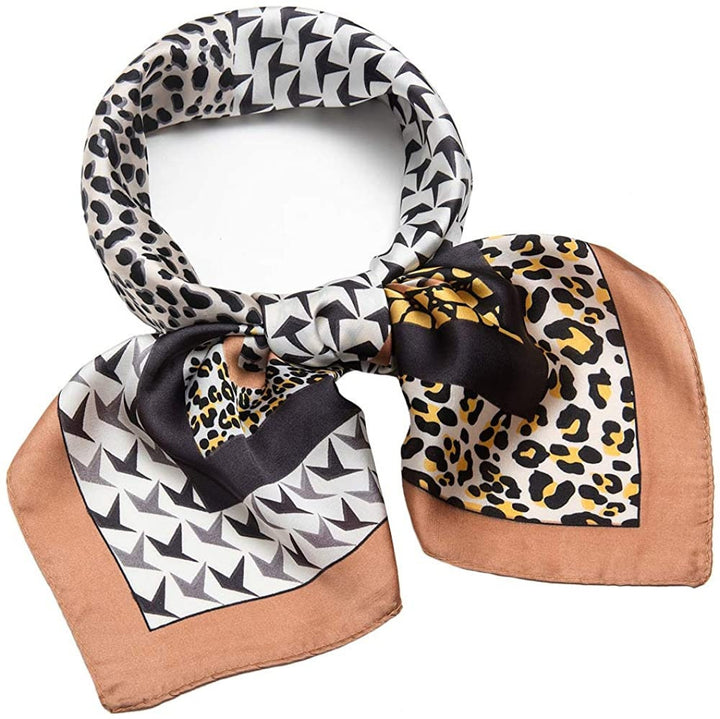 Leopard Silk Hair Bandana Silk Neck Scarf Silk Women Scarves Neckerchief Silk Mothers Day Gift Personalized Gifts for Her Birthday Gifts