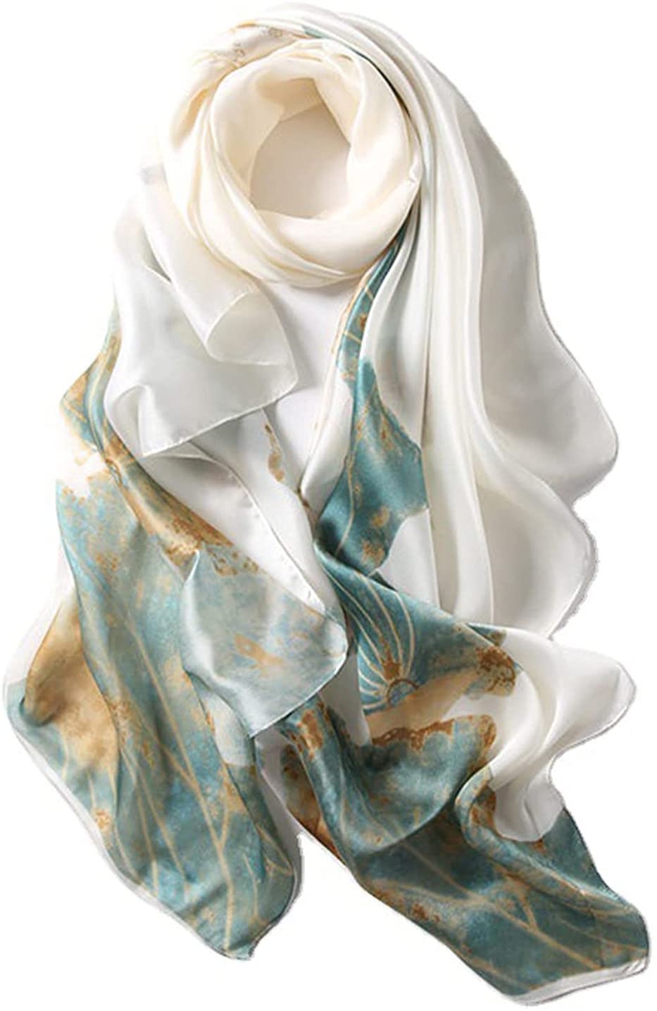 Ivory Shawl Green Silk Scarf Women Shawl Infinity Scarf Women Scarves Summer Scarf Personalized Gifts For Her Mothers Day Gifts Mom Gift - In The Bag Design