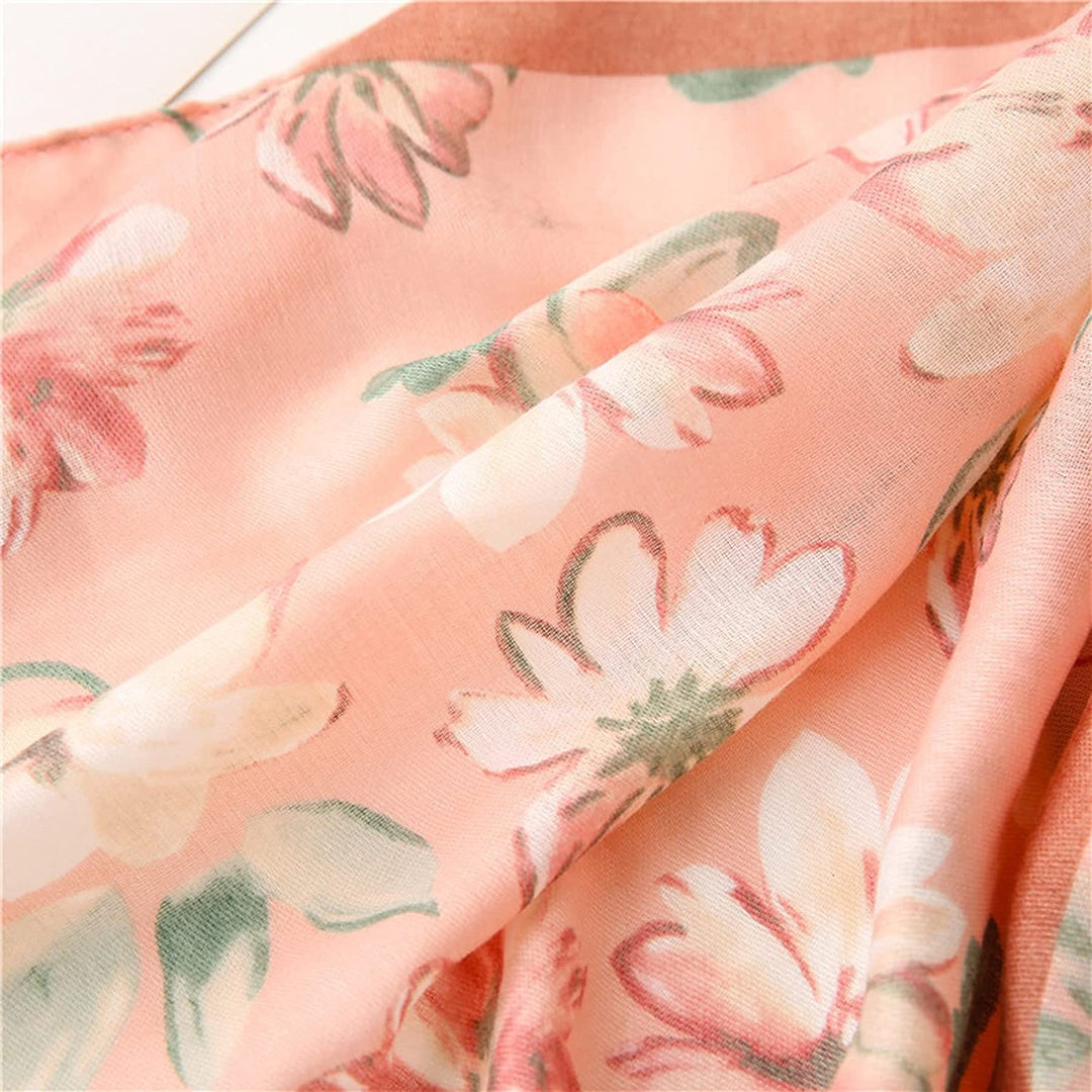 Blush Pink Scarf Leaf Summer Personalized Gift Scarves Wrap Shawl Soft Women Lightweight Soft Long Scarf Loop Mothers Day Gift for Her - In The Bag Design