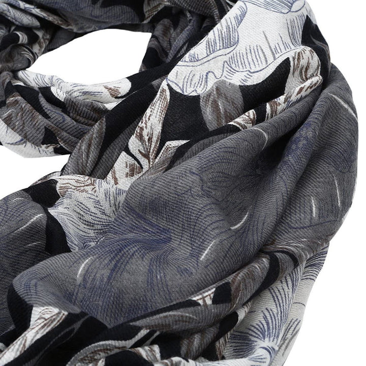 Floral Print Scarf / Women's scarves / Personalized Gifts For Women / Shawl Wrap Large Scarf Cover Up / Fashion Scarf / Infinity Scarf Loop - In The Bag Design