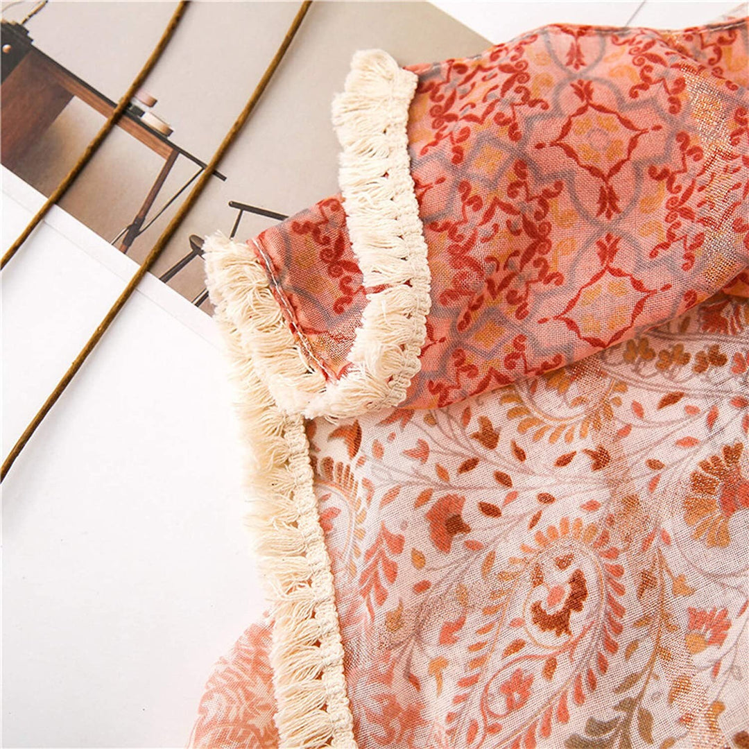 Peach Scarf Ivory Scarf Summer Wrap Coral Scarves Shawl Soft Women Scarf Handmade Personalized Gift for Women Mothers Day Gift for Her - In The Bag Design