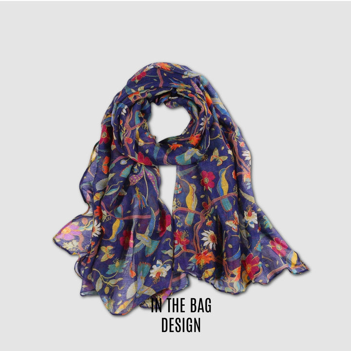 Bird Print Scarf Summer Scarf Fashion Scarf Bohemian Scarf Shawl Infinity Scarf Loop Wrap Personalized Scarf Mothers Day Gift for Her