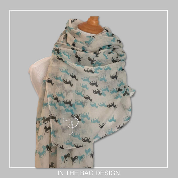 Ivory Shawl Horse Scarf Women Infinity Scarf Mothers Day Gift for Her Personalized Gifts For Women Shawl Wrap Large Birthday Gifts for Her - In The Bag Design