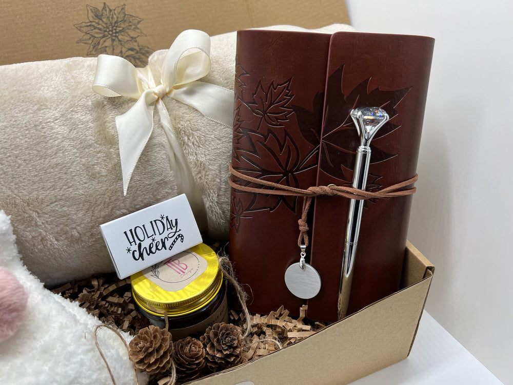 Blanket Gift Box Christmas Gifts Boxes Gift Box for Women Warm and Cozy Gift Box Hygge Gift Box With Blanket Self Care Gift Basket - In The Bag Design