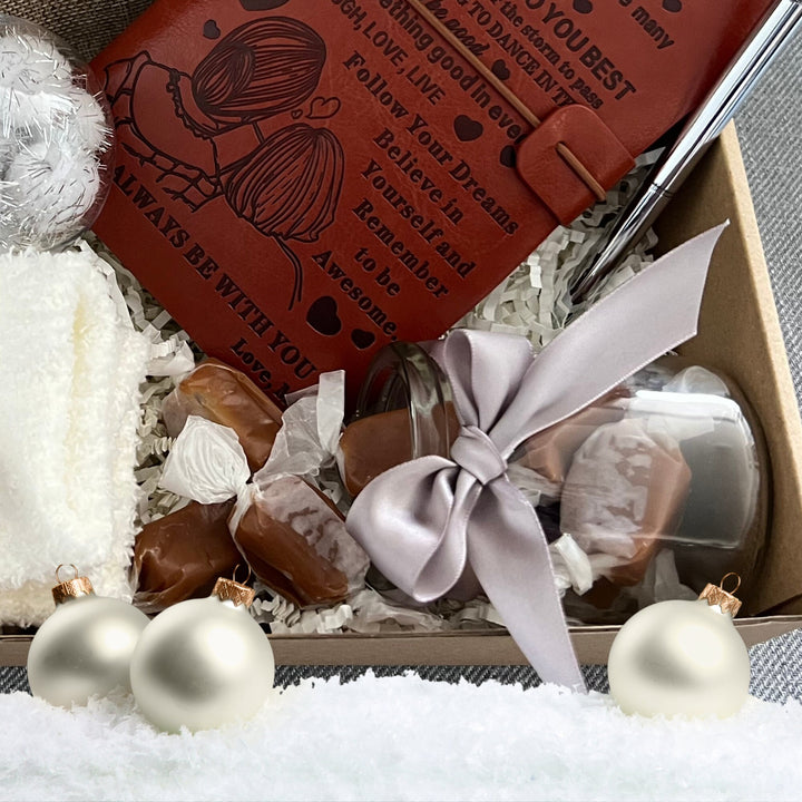 Gift Box for Daughters Christmas Gift Box for Niece Happy Birthday Gift Box Gift Box for Women Gift Basket for Women Snowy Gift Basket