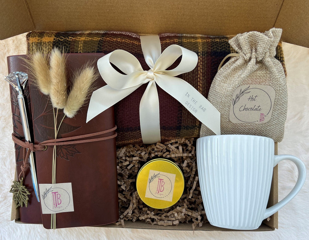 Gift Box for Women Christmas Happy Birthday Gift Box Friendship Gift Care Package Cozy Gift Basket Boxed Gifts Self Care Gift Box - In The Bag Design