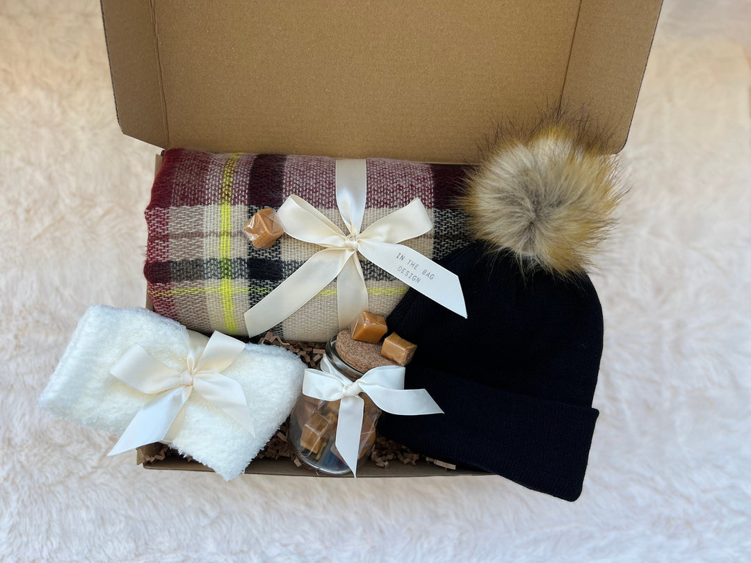 Happy Birthday Gift Box Hygge Gifts Boxes Gift Set for Women Warm and Cozy Gift Box Gift Box for Women Birthday Self Care Gift Box - In The Bag Design