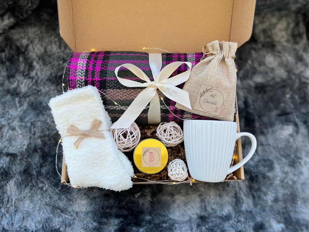 Gift Box for Women Happy Birthday Gift Box Friendship Gift for Women Hygge Gift Thank You Gift Personalized Gift for Her Cozy Basket for Her - In The Bag Design