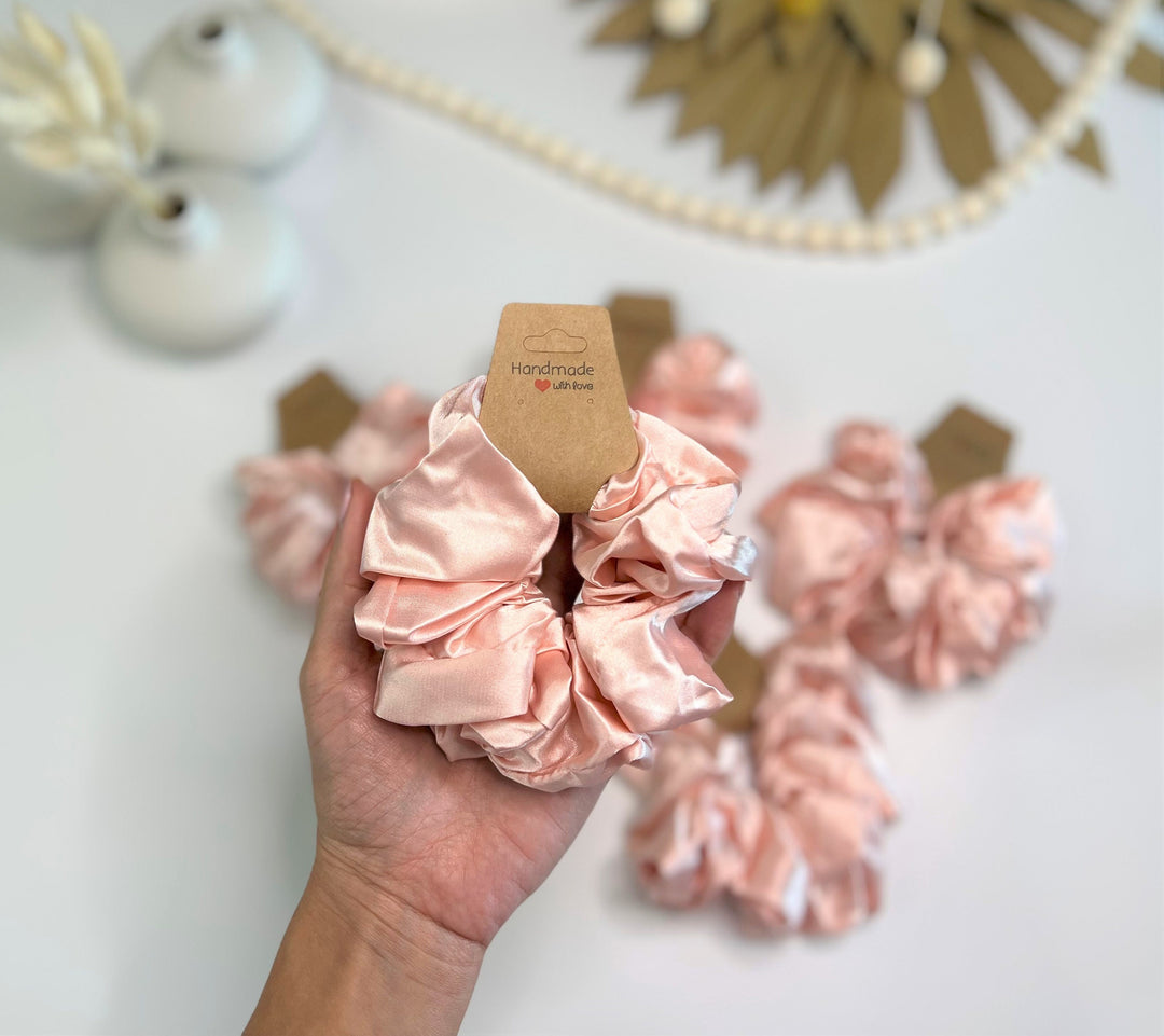 Bridesmaid Large Satin Scrunchies Perfect Bridesmaid Gift Boxes Birthday Box Silk Satin Soft Hair Scrunchies Bachelorette Party Favor - In The Bag Design