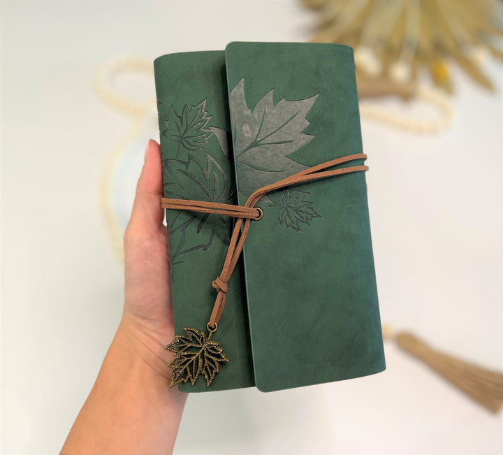 Green Personalized Notebook Birthday Gift for Friend Bridesmaid Gift Boxes Mothers Day Gift Custom Gift for Women and Men Travel Journal - In The Bag Design