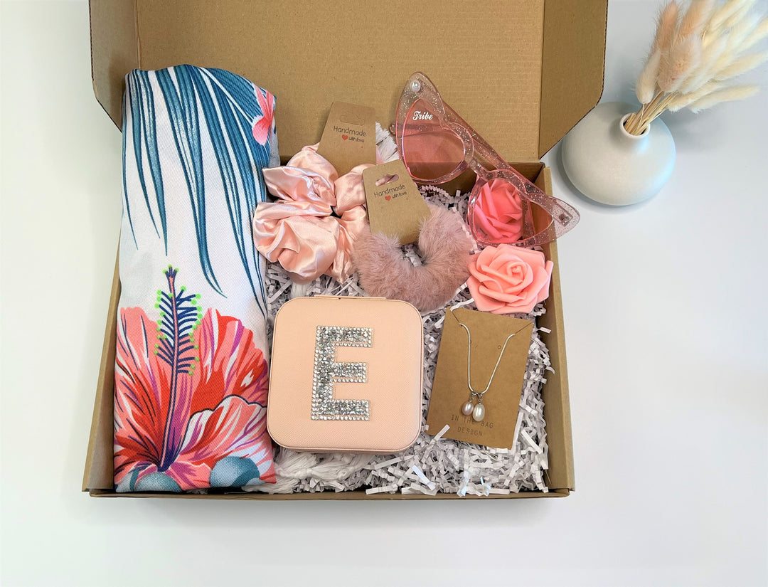 Tropical Personalized Bridesmaid Proposal Box Will You Be My Bridesmaid Box Set Bridesmaid Gift Box Set Personalized Gift Blush Set - In The Bag Design