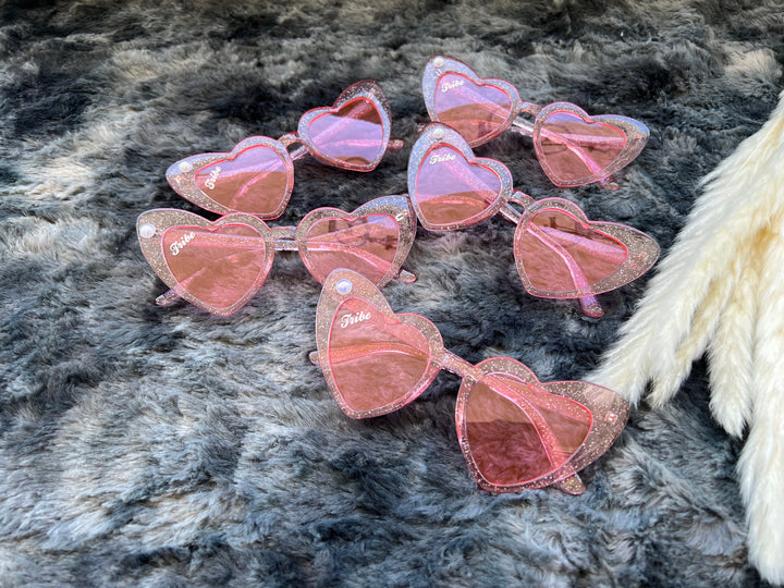 Heart Sunglasses Tribe Sunglasses Bachelorette Party Sunglasses Beach Bachelorette Party Favors Bridal Shower Favors Pink Sunglasses