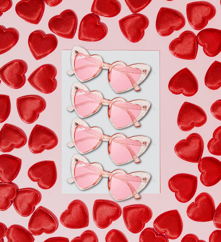 Heart Sunglasses Tribe Sunglasses Bachelorette Party Sunglasses Beach Bachelorette Party Favors Bridal Shower Favors Pink Sunglasses
