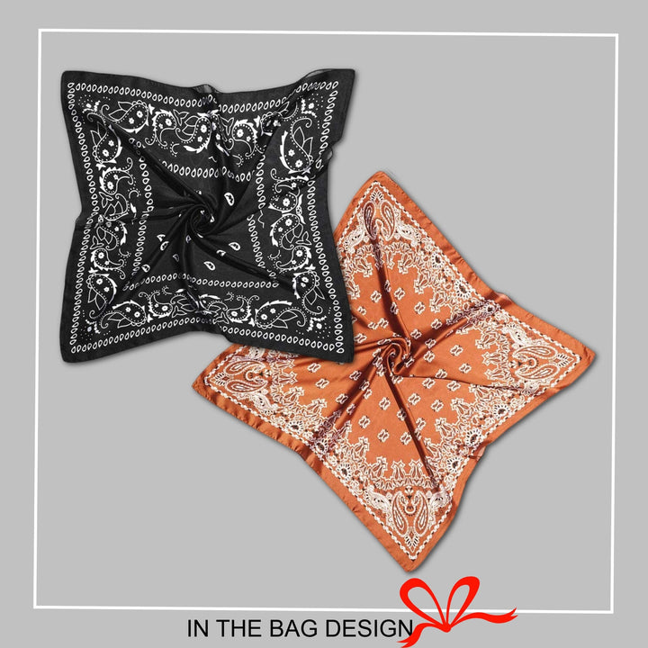 Silk Hair Bandana, Silky Ponytail Scarf, Silk Head Neck Scarf, Hair Bun Scarf, Neckerchief Women, Personalized Gifts, Scarf Silk Bandana - In The Bag Design