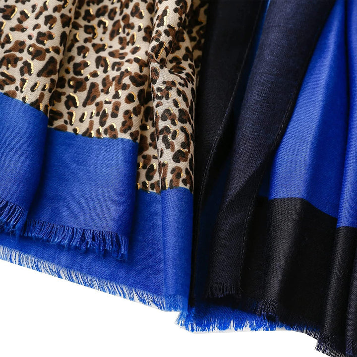 Blue Scarf Summer Scarf Women Scarf Shawl Leopard Scarf Women Soft Wrap Personalized Gift for Women Mothers Day Gift for Her Birthdays Gift