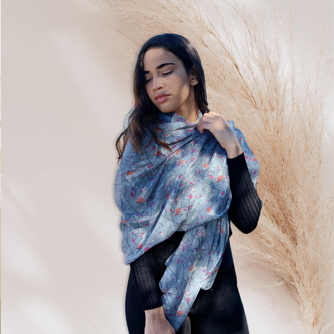 Gray Scarf Spring Summer Scarf Women Scarves Infinity Scarves Loop Personalized Gifts For Women Shawl Wrap Large Scarf Mothers Day Gift - In The Bag Design