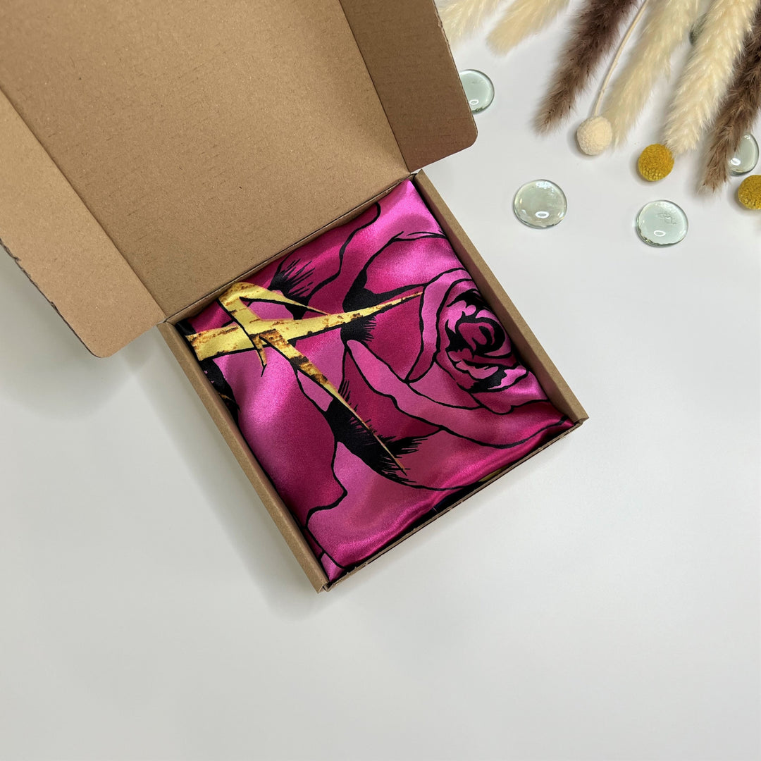 Purple Head Scarf Large Satin Scarf Silky Ponytail Scarf Woman Silk Scarf Hair Scarf Personalized Gifts for Women Mothers Day Gift for Her