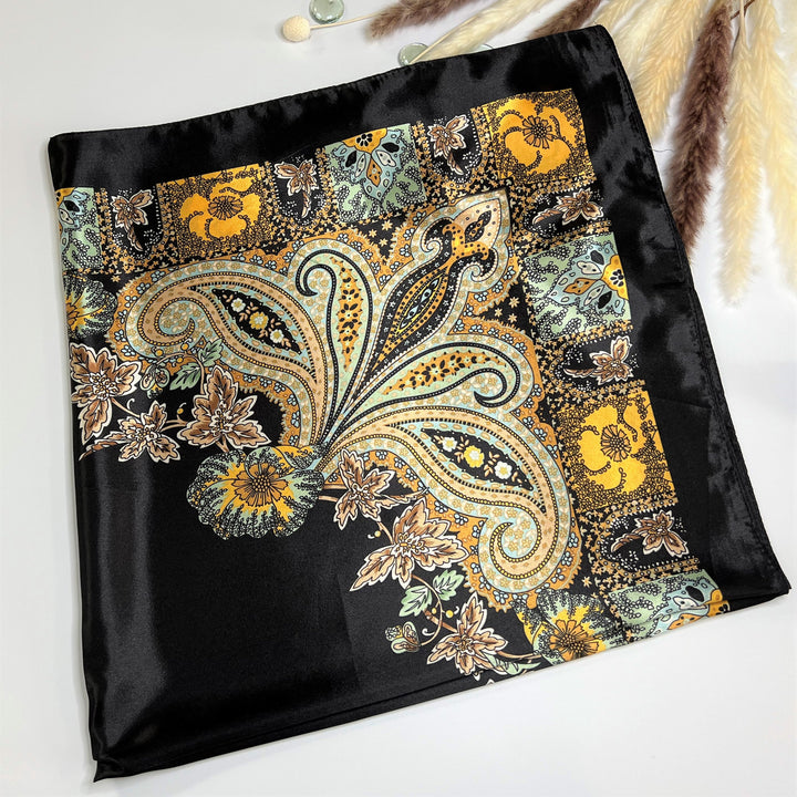 Silk Scarf Olive Green Silk Head Scarf Silk Scarf for Hair Large Satin Silky Satin Head Wrap Personalized Scarf Mothers Day Gift for Her