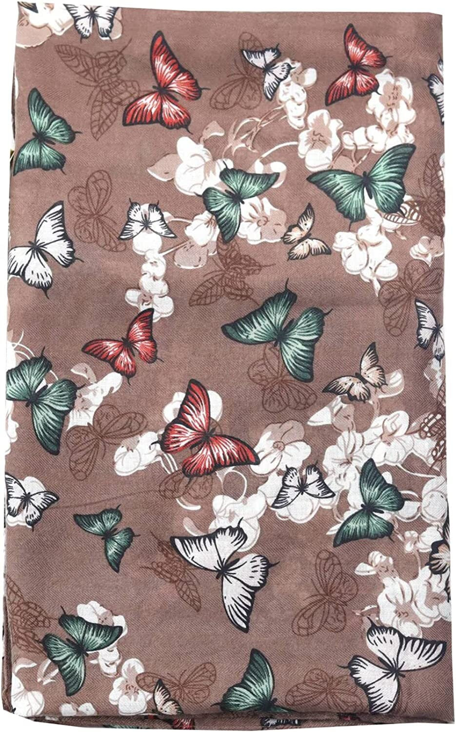 Taupe Butterfly Scarf Women Scarves Shawl Wrap Soft Summer Scarf Mothers Day Gift Birthday Gift for Her Personalized Gift For Women - In The Bag Design