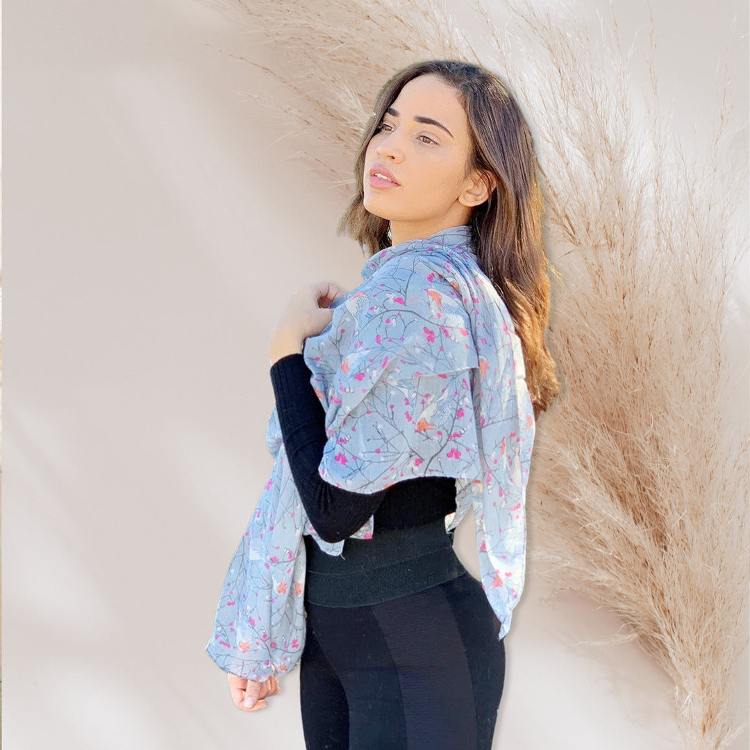 Gray Scarf Spring Summer Scarf Women Scarves Infinity Scarves Loop Personalized Gifts For Women Shawl Wrap Large Scarf Mothers Day Gift - In The Bag Design