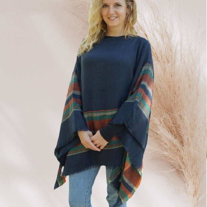 Plaid Poncho Shawl Plaid Blanket Scarf Tartan Plaid Winter Poncho Women Personalized Poncho Monogrammed Poncho Scarf Women Handmade - In The Bag Design