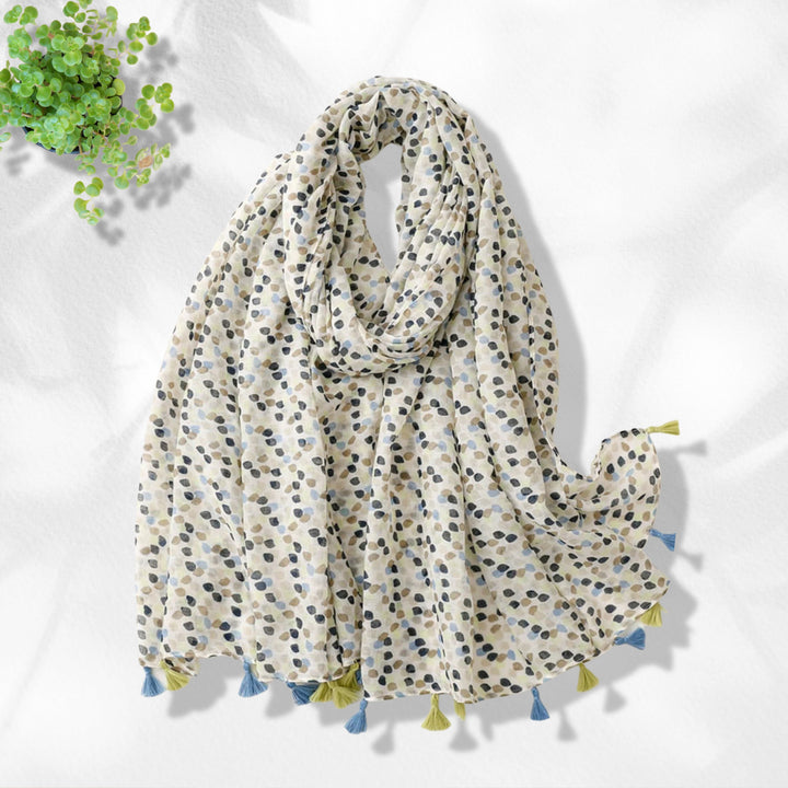 Polka Dot Summer Scarf Personalized Gift Scarves Wrap Shawl Soft Women Scarf Lightweight Soft Long Scarf Mothers Day Gift for Her