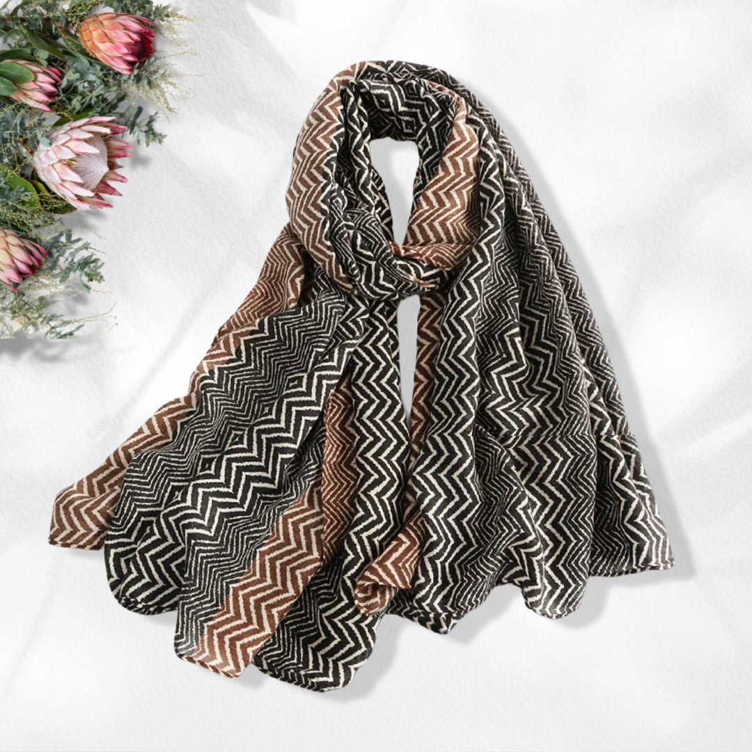 Brown Large Scarf Shawl Wrap Women's Scarf Personalized Gifts For Women Infinity Scarf Loop Personalized Scarf Mothers Day Gift for Her - In The Bag Design