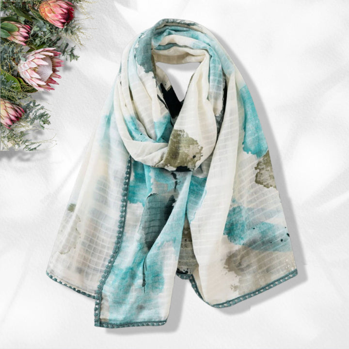 Ivory Shawl Tail Cotton Scarf Women Cotton Shawl Wrap Personalized Gifts For Her Women Scarves Spring Summer Scarf Mothers Day Gift