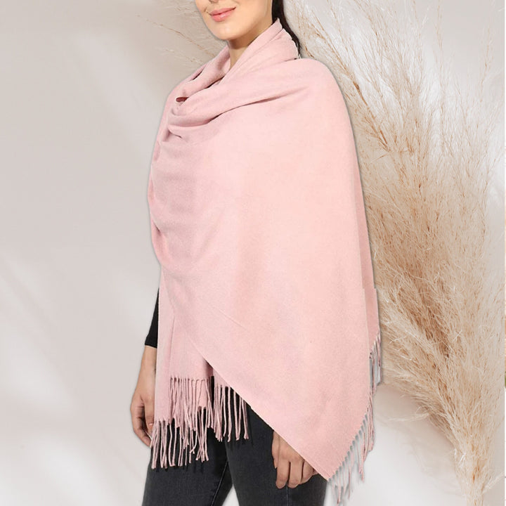 Light Pink Pashmina Shawl Personalized Gift Monogrammed Pashmina Scarf Bridesmaids Gift Pashmina Wrap Mothers Day Gift for Her Women Scarf