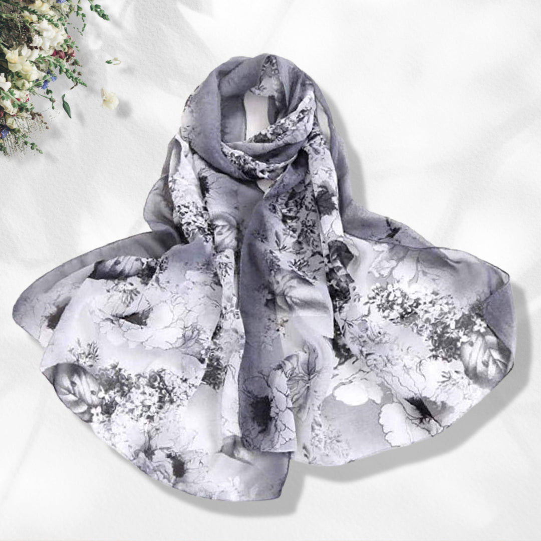 Silky Floral Summer Scarf Women Scarves Infinity Scarf Loop Soft Chiffon Long Wrap Scarf Shawl Personalized Scarf Mothers Day Gift For Her - In The Bag Design