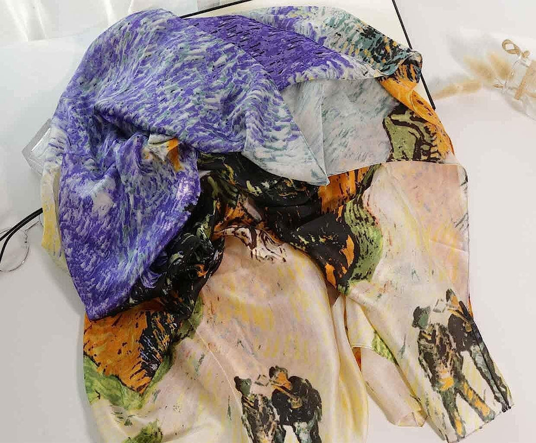 Orange Scarf Women Handmade Autumn Color Scarf Women Silk Scarf Shawl Wrap Infinity Scarves Personalized Gift Mothers Day Gift For Her Gift
