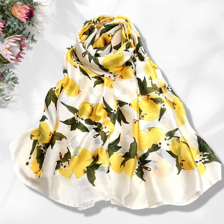 Ivory Shawl Lemon Scarf Women Summer Scarves Bohemian Yellow Scarf Silky Summer Scarf Mothers Day Gift For Her Gift for Friend Mom Gift