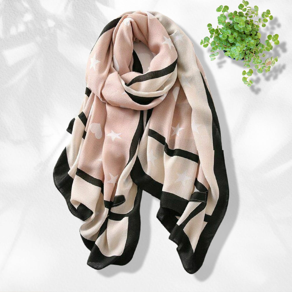 Pink Scarf Gray Scarf Cotton Scarves Bohemian Scarf Shawl Women's Scarf Personalized Scarf Infinity Scarf Mothers Day Gift for Her - In The Bag Design